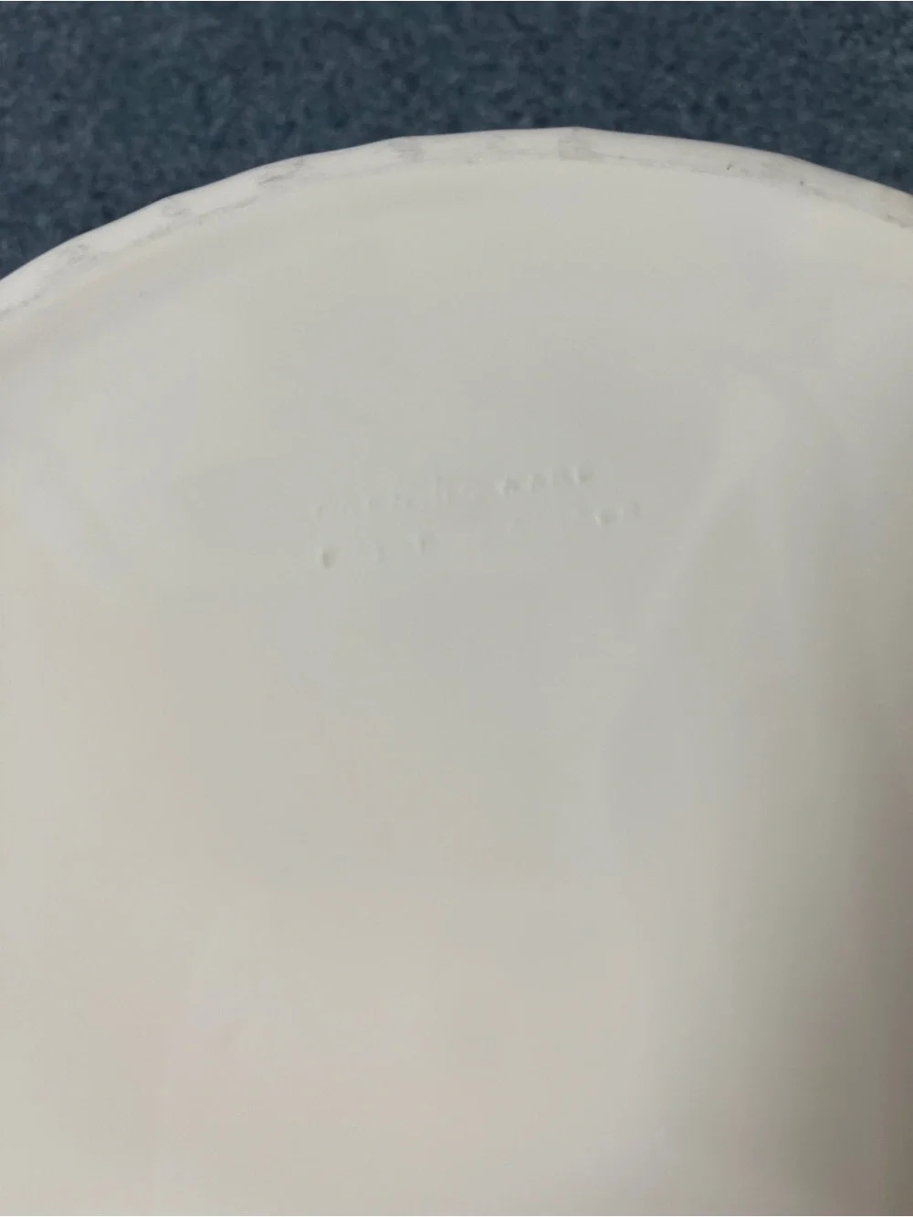 Corningware French White Round Fluted Porcelain Stoneware Casserole Dish F-1-B